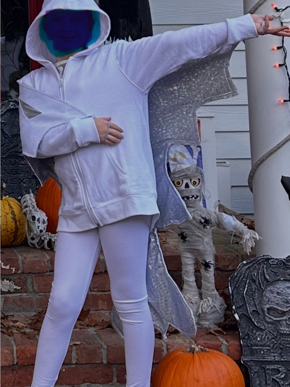 Handmade LIGHT FURY How to train your Dragon Costume age 10-12 - Picture 2 of 12